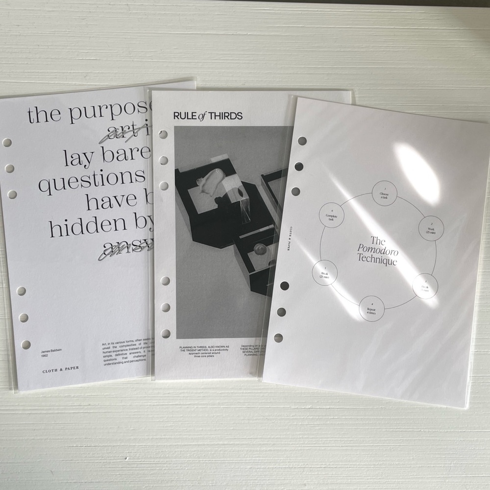Cloth & Paper A5 Dashboard Bundle